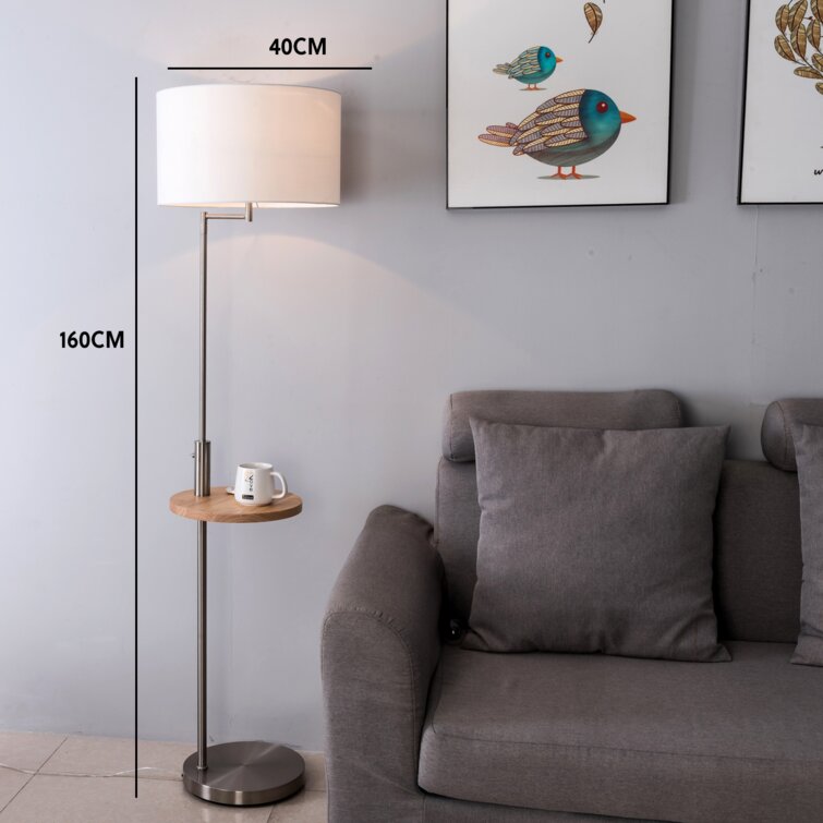 Floor lamp fashion with table and usb